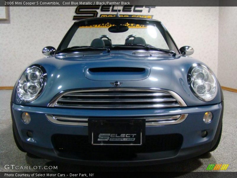 Cool Blue Metallic / Black/Panther Black 2006 Mini Cooper S Convertible