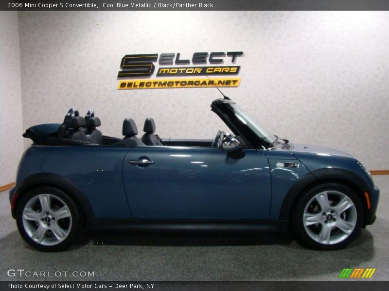 Cool Blue Metallic / Black/Panther Black 2006 Mini Cooper S Convertible