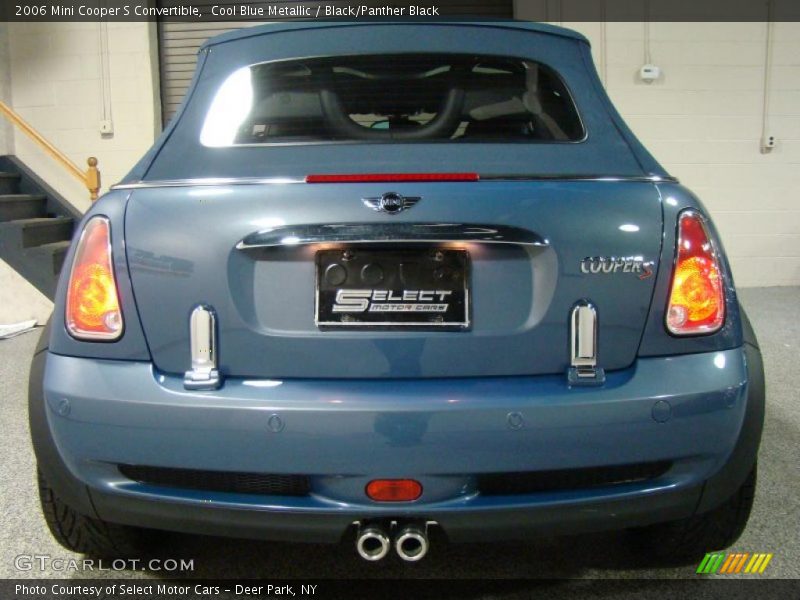 Cool Blue Metallic / Black/Panther Black 2006 Mini Cooper S Convertible