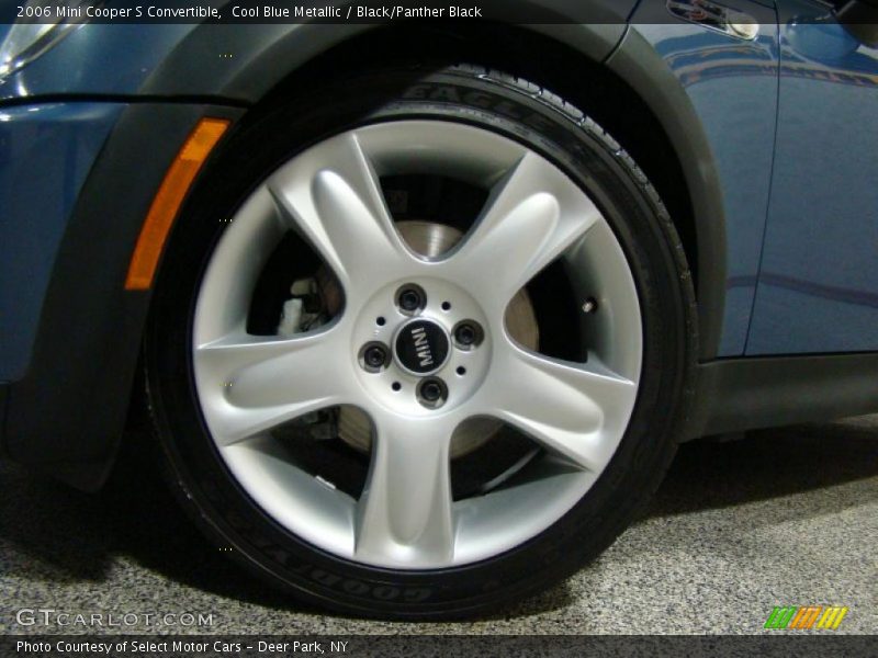 Cool Blue Metallic / Black/Panther Black 2006 Mini Cooper S Convertible