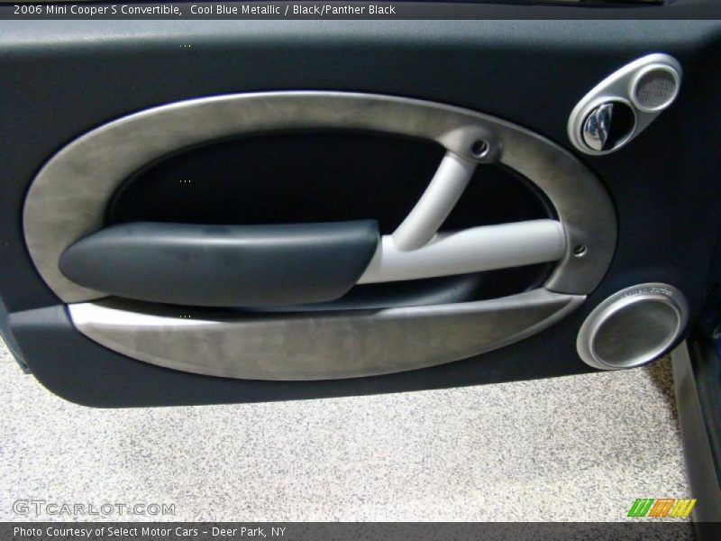 Cool Blue Metallic / Black/Panther Black 2006 Mini Cooper S Convertible