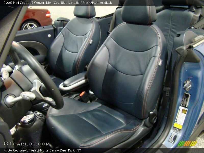 Cool Blue Metallic / Black/Panther Black 2006 Mini Cooper S Convertible