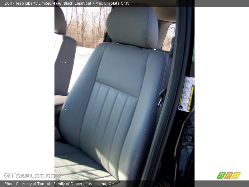 Black Clearcoat / Medium Slate Gray 2007 Jeep Liberty Limited 4x4