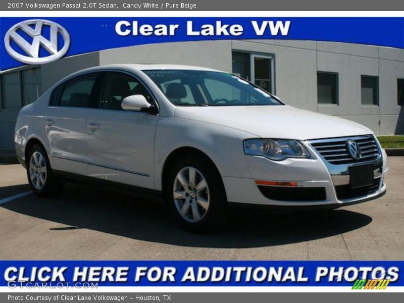 Candy White / Pure Beige 2007 Volkswagen Passat 2.0T Sedan
