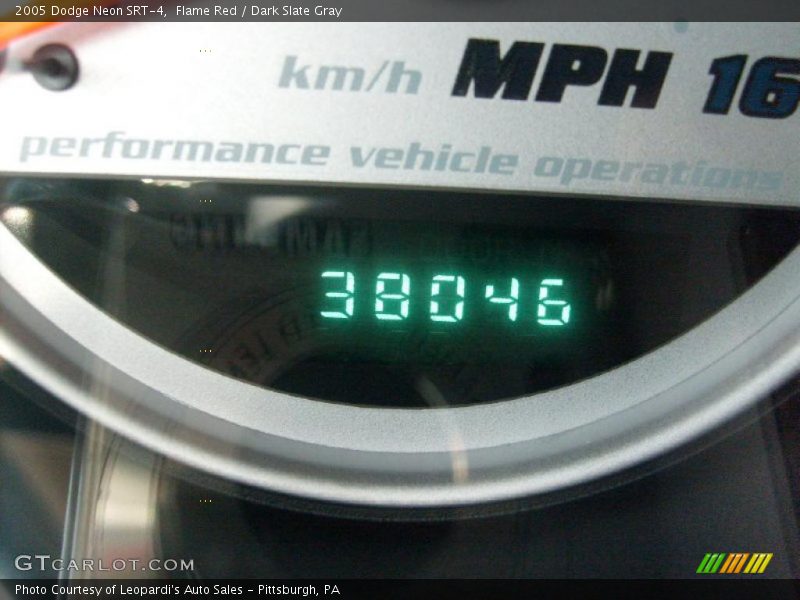 Flame Red / Dark Slate Gray 2005 Dodge Neon SRT-4
