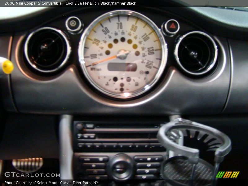 Cool Blue Metallic / Black/Panther Black 2006 Mini Cooper S Convertible