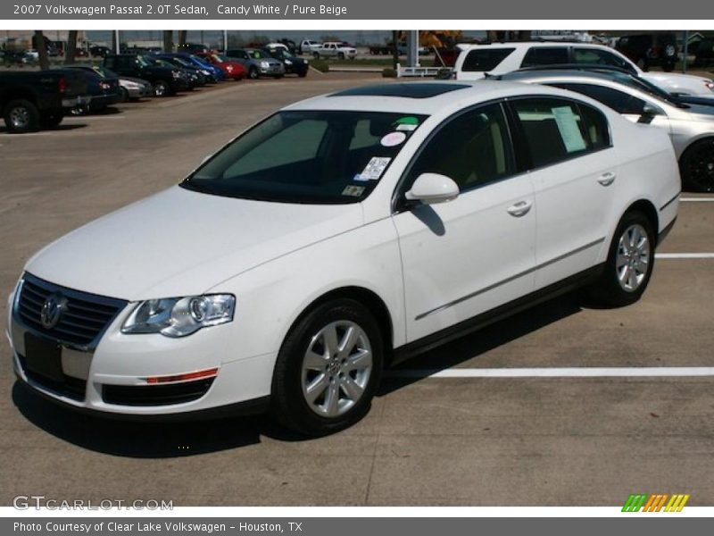 Candy White / Pure Beige 2007 Volkswagen Passat 2.0T Sedan