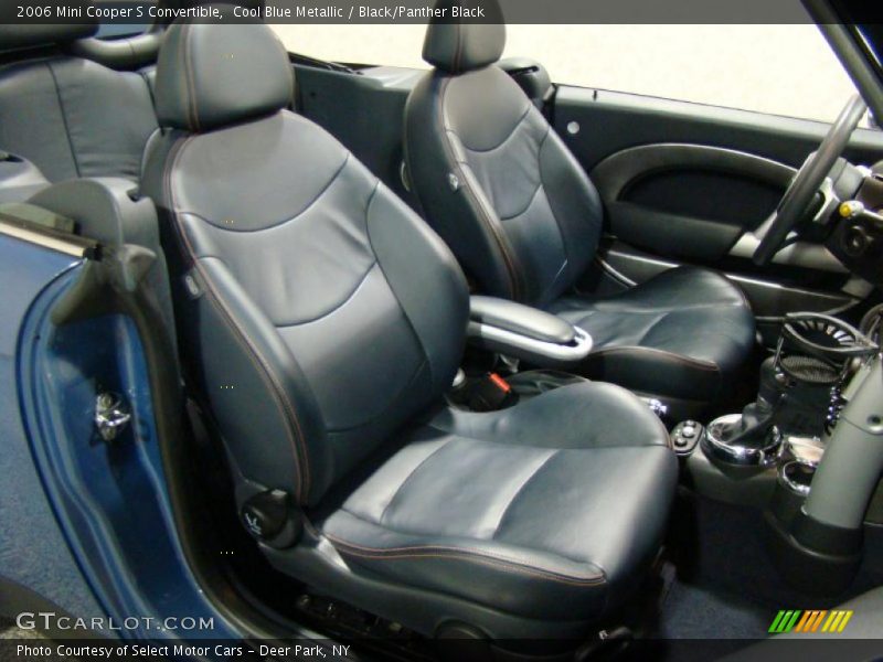 Cool Blue Metallic / Black/Panther Black 2006 Mini Cooper S Convertible