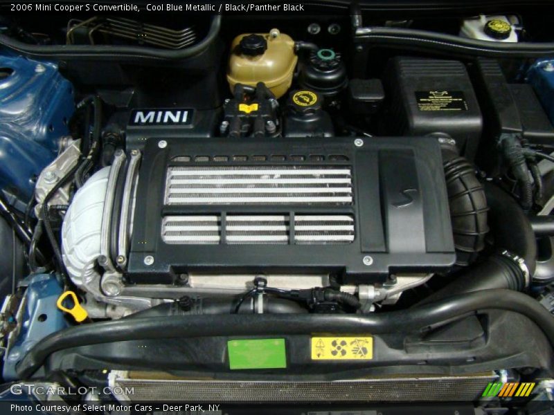 Cool Blue Metallic / Black/Panther Black 2006 Mini Cooper S Convertible