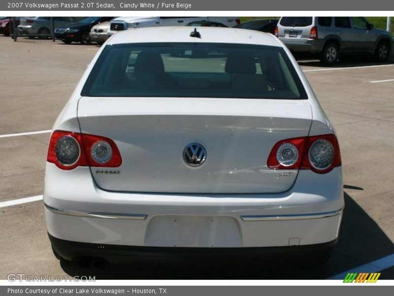 Candy White / Pure Beige 2007 Volkswagen Passat 2.0T Sedan
