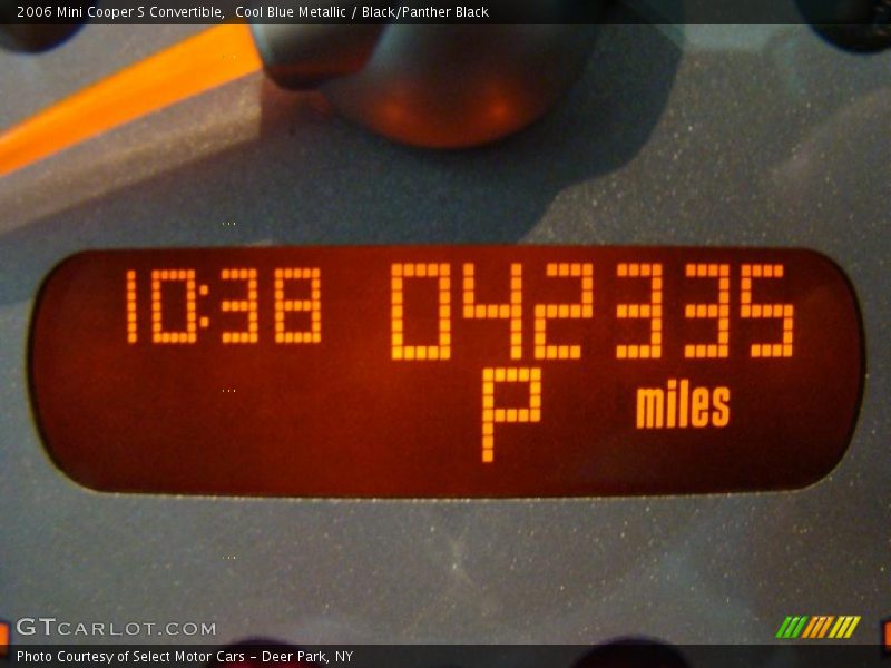 Cool Blue Metallic / Black/Panther Black 2006 Mini Cooper S Convertible