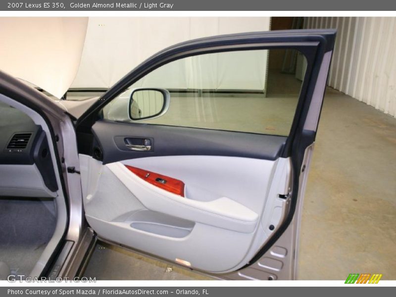 Golden Almond Metallic / Light Gray 2007 Lexus ES 350