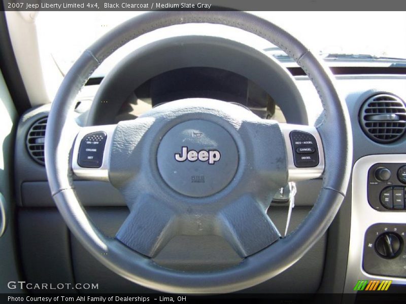 Black Clearcoat / Medium Slate Gray 2007 Jeep Liberty Limited 4x4