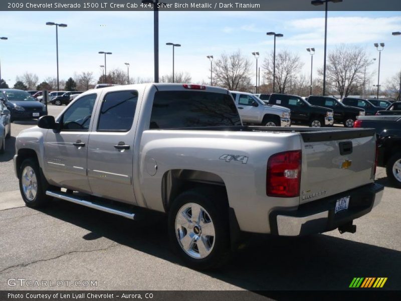 Silver Birch Metallic / Dark Titanium 2009 Chevrolet Silverado 1500 LT Crew Cab 4x4