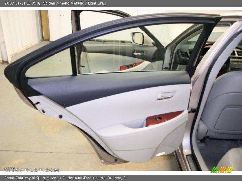 Golden Almond Metallic / Light Gray 2007 Lexus ES 350