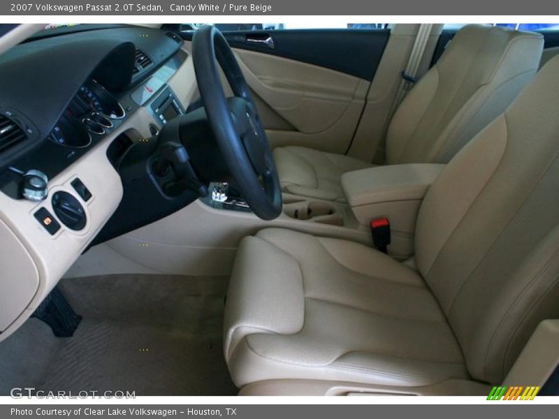 Candy White / Pure Beige 2007 Volkswagen Passat 2.0T Sedan