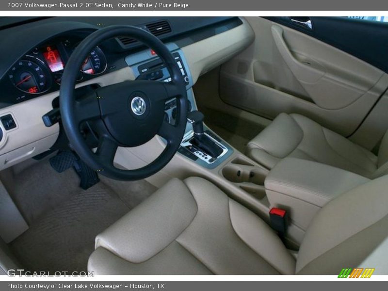 Candy White / Pure Beige 2007 Volkswagen Passat 2.0T Sedan