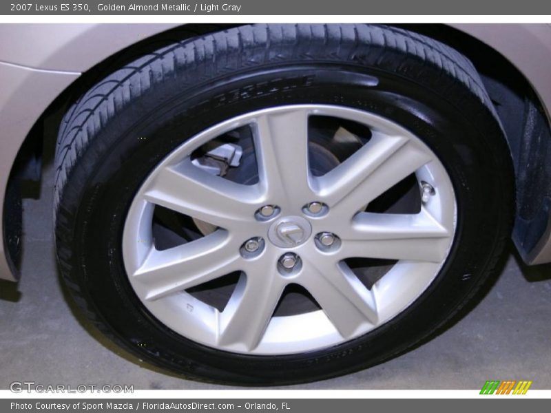 Golden Almond Metallic / Light Gray 2007 Lexus ES 350