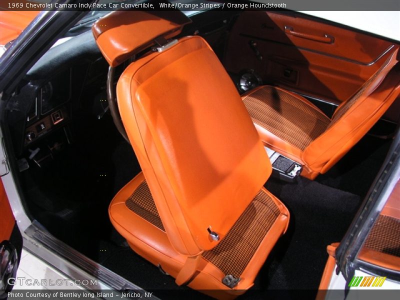 White/Orange Stripes / Orange Houndstooth 1969 Chevrolet Camaro Indy Pace Car Convertible