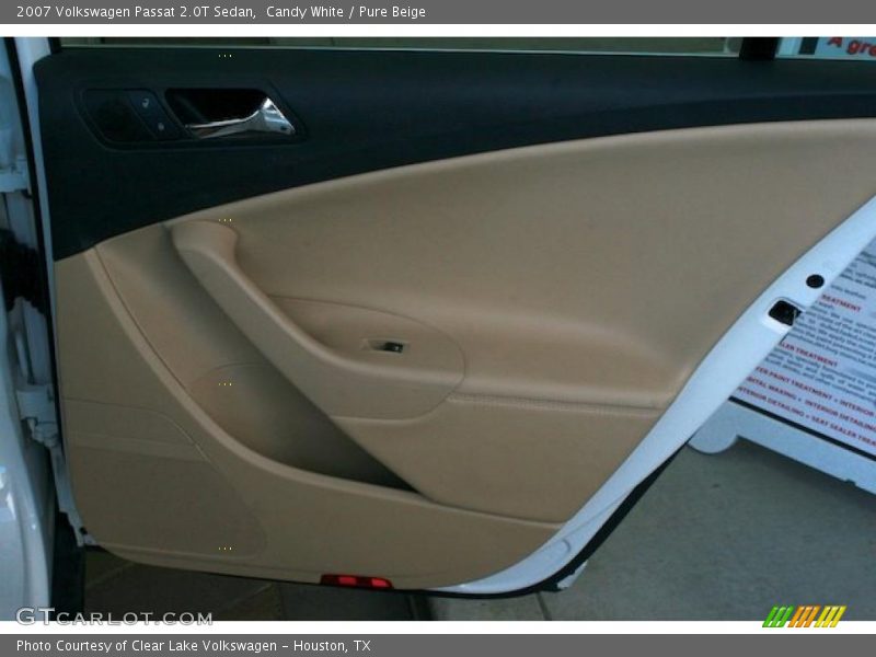 Candy White / Pure Beige 2007 Volkswagen Passat 2.0T Sedan