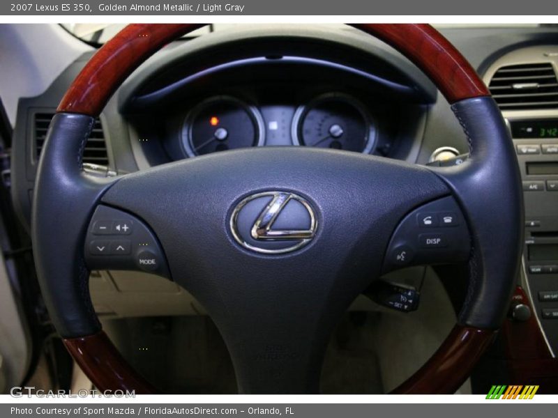 Golden Almond Metallic / Light Gray 2007 Lexus ES 350