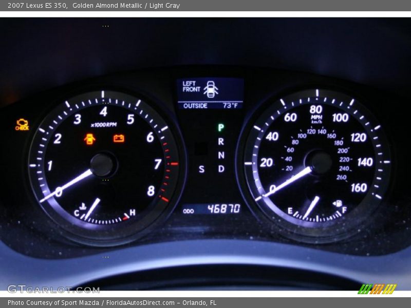 Golden Almond Metallic / Light Gray 2007 Lexus ES 350