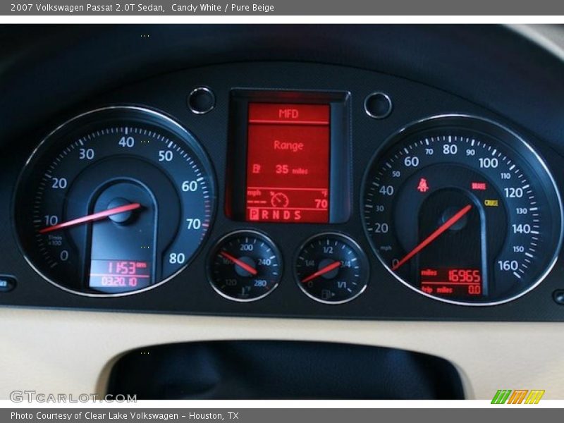 Candy White / Pure Beige 2007 Volkswagen Passat 2.0T Sedan