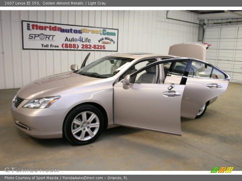 Golden Almond Metallic / Light Gray 2007 Lexus ES 350