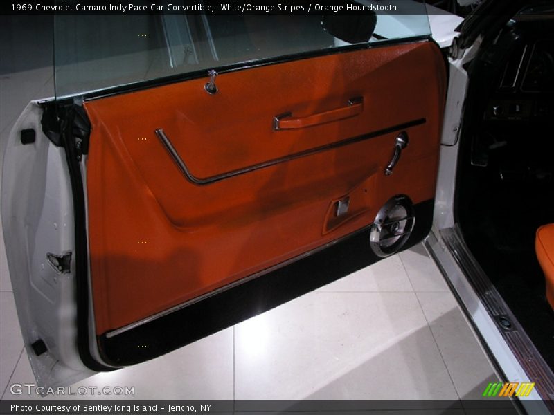 White/Orange Stripes / Orange Houndstooth 1969 Chevrolet Camaro Indy Pace Car Convertible