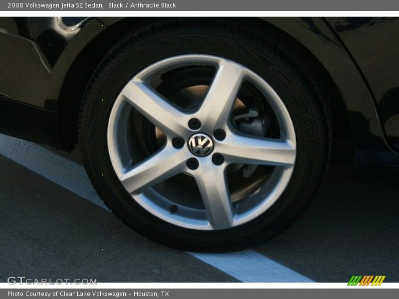 Black / Anthracite Black 2008 Volkswagen Jetta SE Sedan