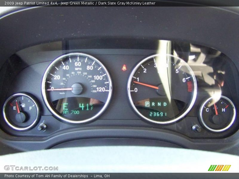 Jeep Green Metallic / Dark Slate Gray McKinley Leather 2009 Jeep Patriot Limited 4x4