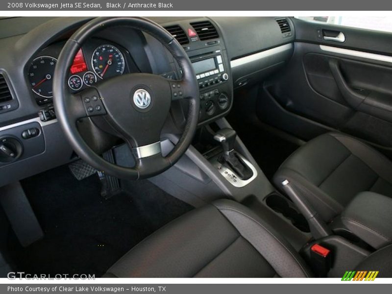 Black / Anthracite Black 2008 Volkswagen Jetta SE Sedan