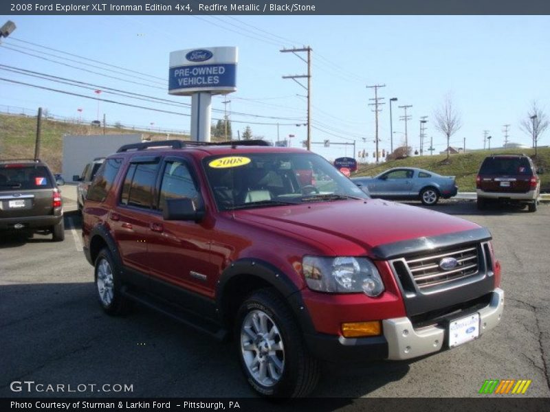 Redfire Metallic / Black/Stone 2008 Ford Explorer XLT Ironman Edition 4x4