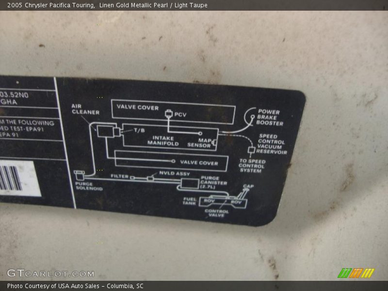 Linen Gold Metallic Pearl / Light Taupe 2005 Chrysler Pacifica Touring