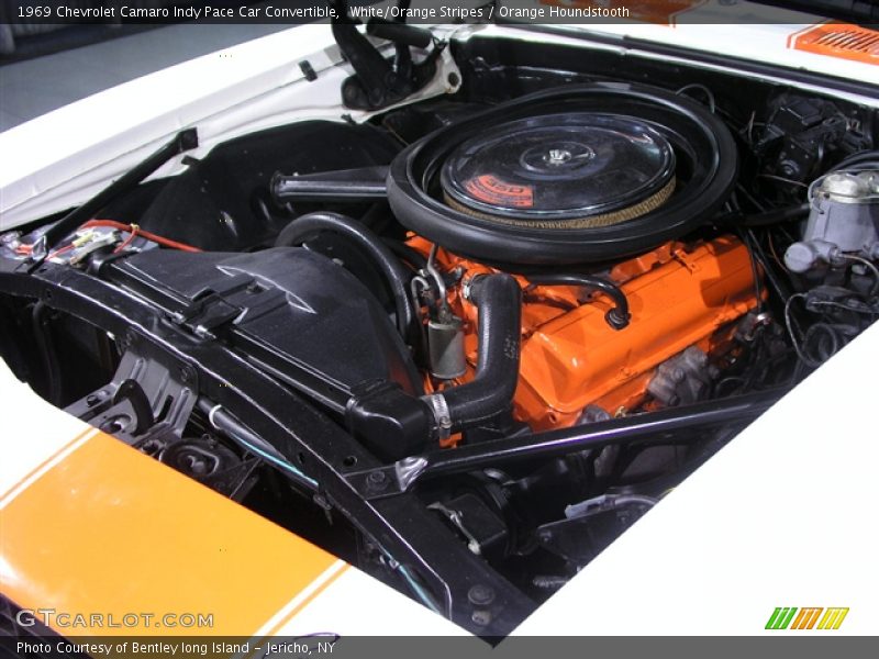 White/Orange Stripes / Orange Houndstooth 1969 Chevrolet Camaro Indy Pace Car Convertible