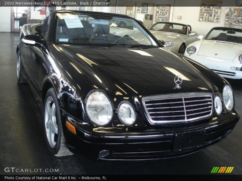 Black / Charcoal 2003 Mercedes-Benz CLK 430 Cabriolet