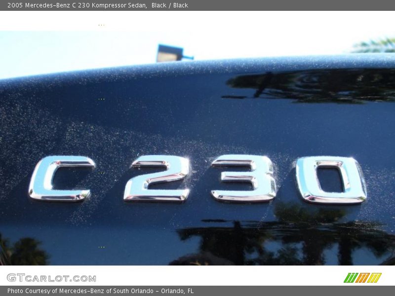 Black / Black 2005 Mercedes-Benz C 230 Kompressor Sedan