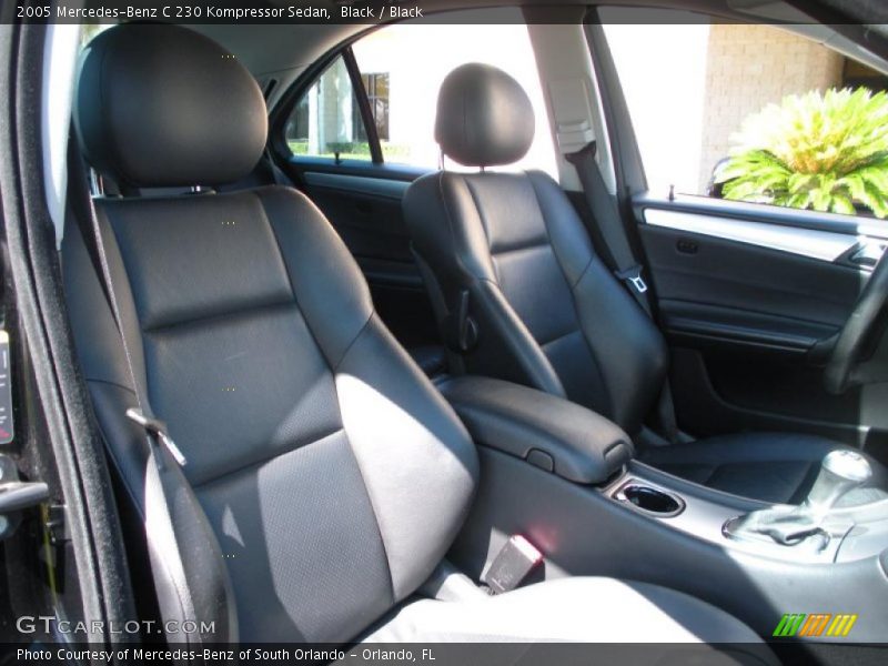 Black / Black 2005 Mercedes-Benz C 230 Kompressor Sedan