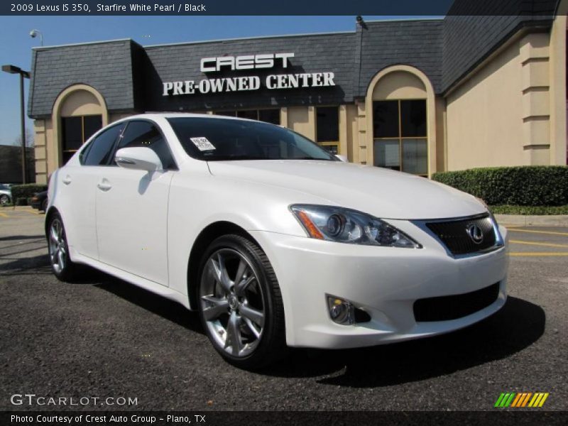 Starfire White Pearl / Black 2009 Lexus IS 350
