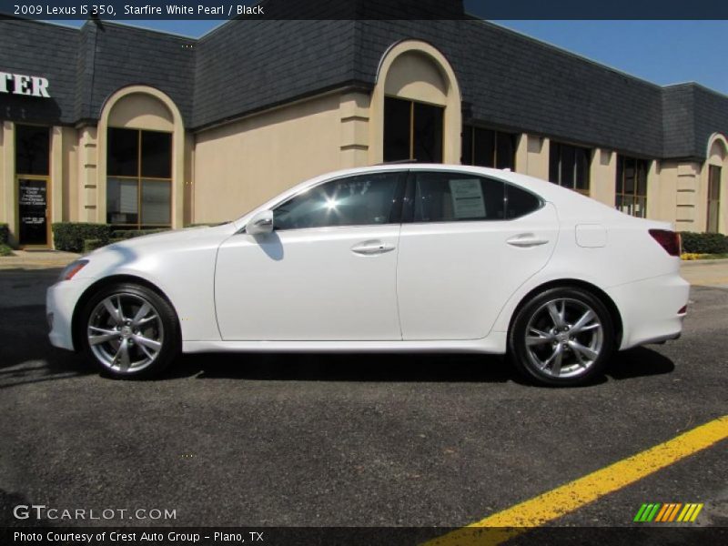 Starfire White Pearl / Black 2009 Lexus IS 350