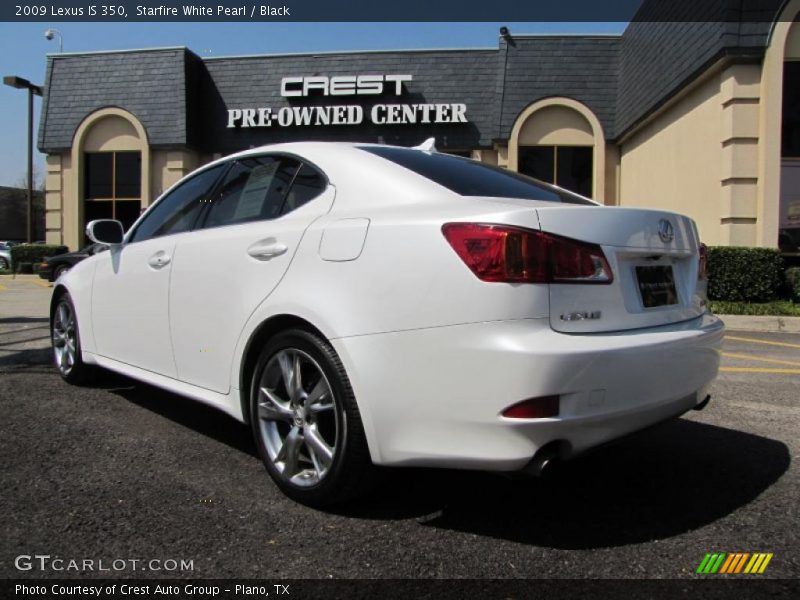 Starfire White Pearl / Black 2009 Lexus IS 350
