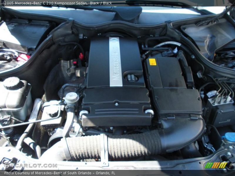 Black / Black 2005 Mercedes-Benz C 230 Kompressor Sedan