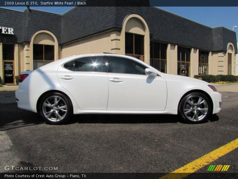 Starfire White Pearl / Black 2009 Lexus IS 350