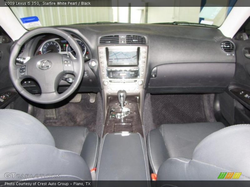 Starfire White Pearl / Black 2009 Lexus IS 350