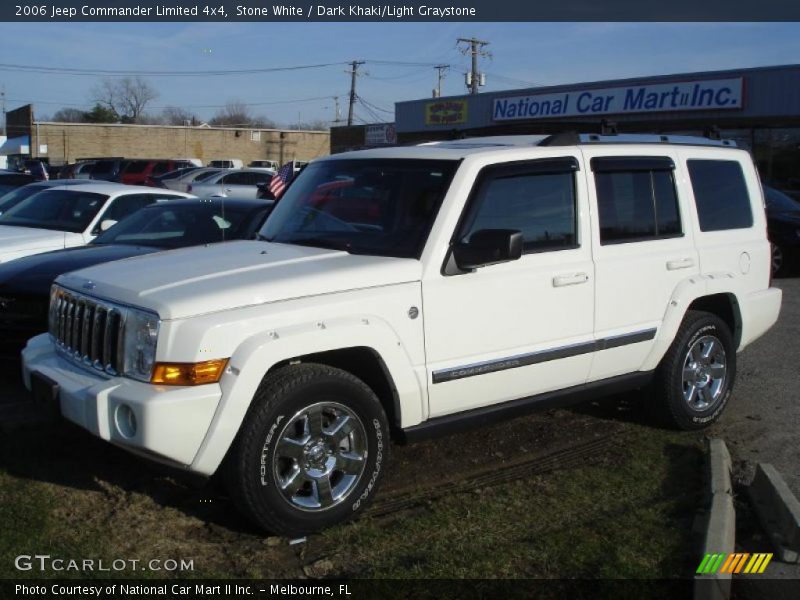 Stone White / Dark Khaki/Light Graystone 2006 Jeep Commander Limited 4x4