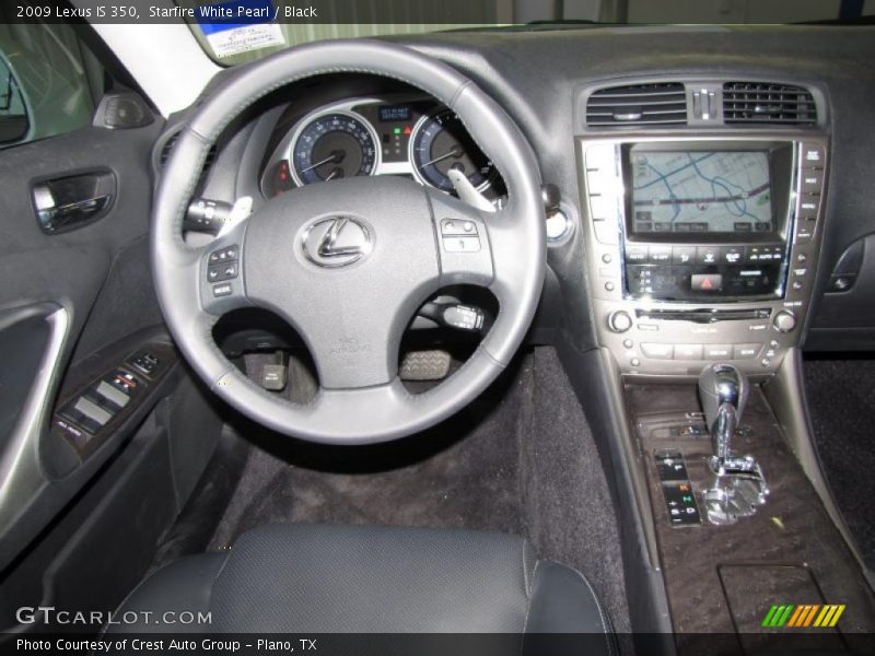 Starfire White Pearl / Black 2009 Lexus IS 350