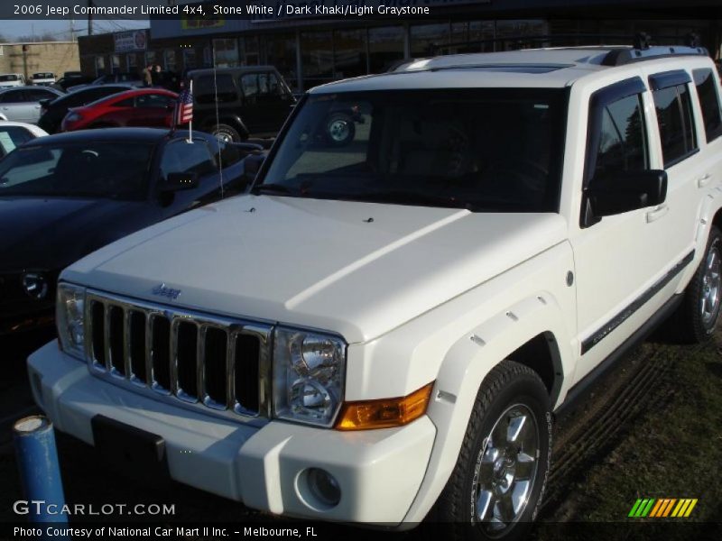 Stone White / Dark Khaki/Light Graystone 2006 Jeep Commander Limited 4x4