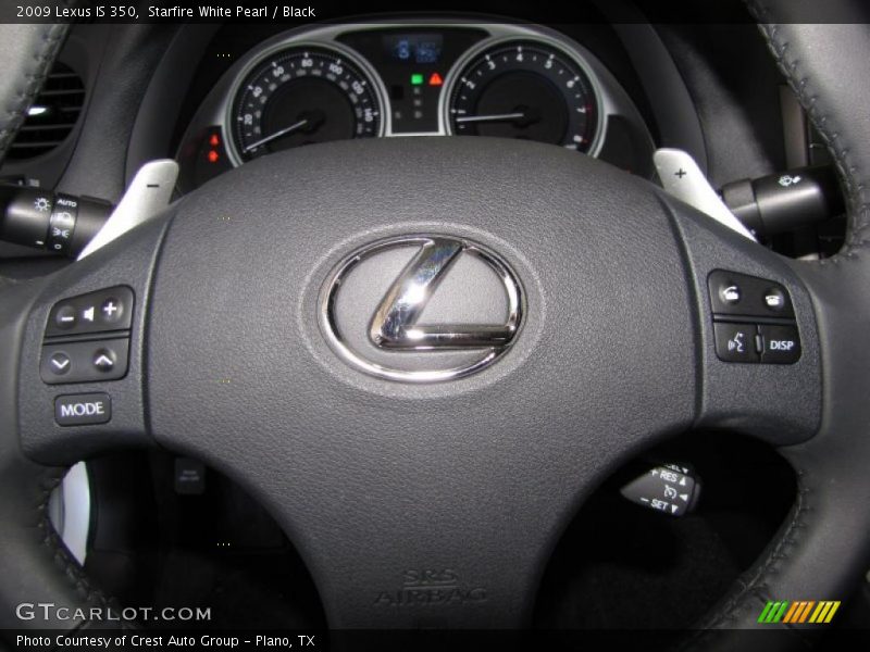 Starfire White Pearl / Black 2009 Lexus IS 350