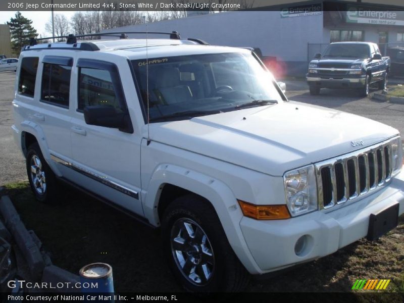Stone White / Dark Khaki/Light Graystone 2006 Jeep Commander Limited 4x4