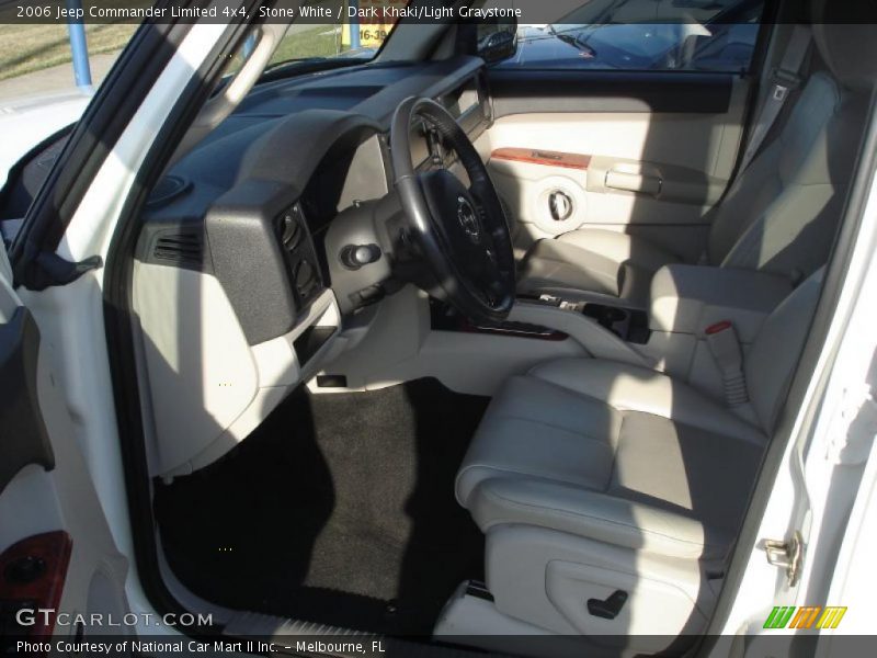 Stone White / Dark Khaki/Light Graystone 2006 Jeep Commander Limited 4x4